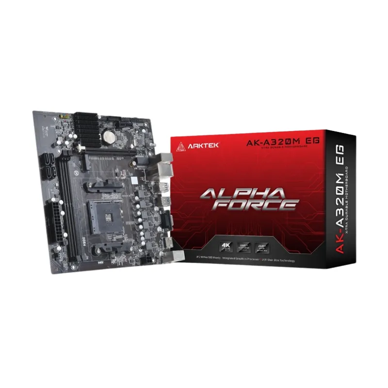 Tarjeta Madre ARKTEK AK-A320M EG VS - AM4 - DDR4 - mATX - PCIe 3.0