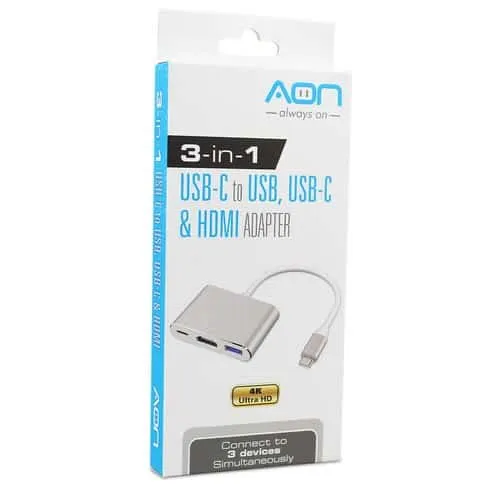 Adaptador AON USB-C a HDMI 4K (Hembra)