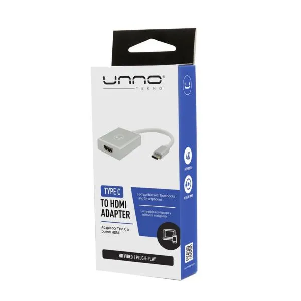 Adaptador USB-C a HDMI Unno Tekno