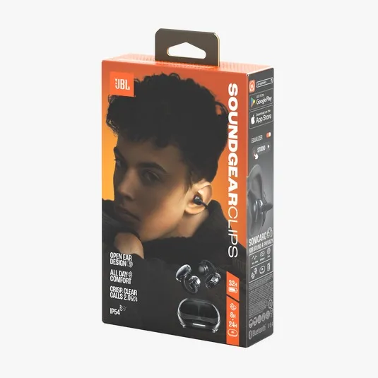 Audifonos JBL Soundgear Clear Open-Ear Inalámbricos Bluetooth Negro