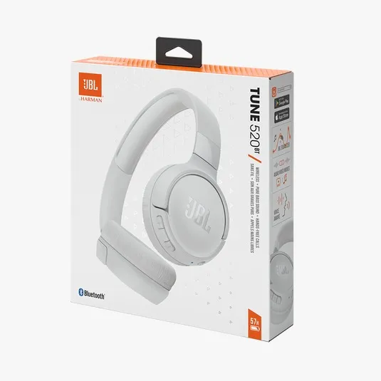Audifonos JBL Tune 520BT On-Ear Inalámbricos Bluetooth Blanco