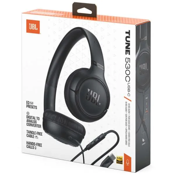 Audifonos JBL Tune 530C On-Ear USB-C Negro
