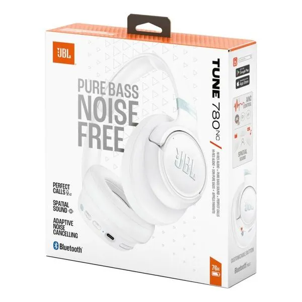 Audifonos JBL Tune 780NC Bluetooth Noise Cancelling Blanco