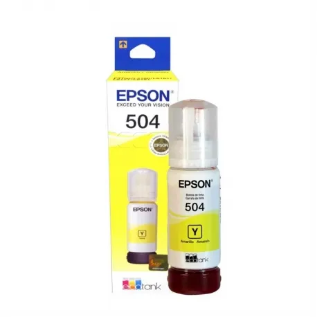 Botella de Tinta Epson T504 Amarillo