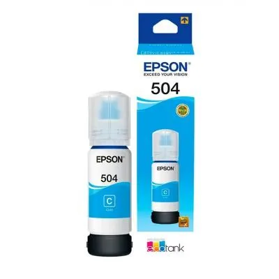 Botella de Tinta Epson T504 Cian