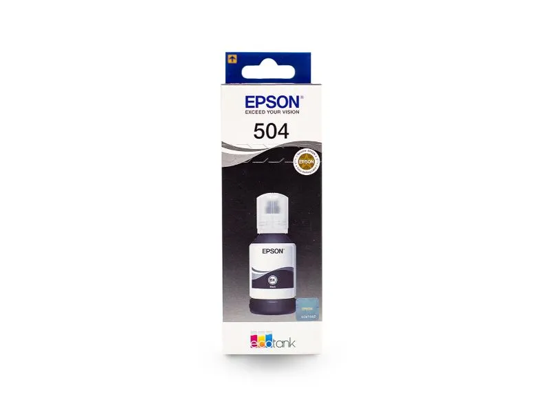 Botella de Tinta Epson T504 Negro