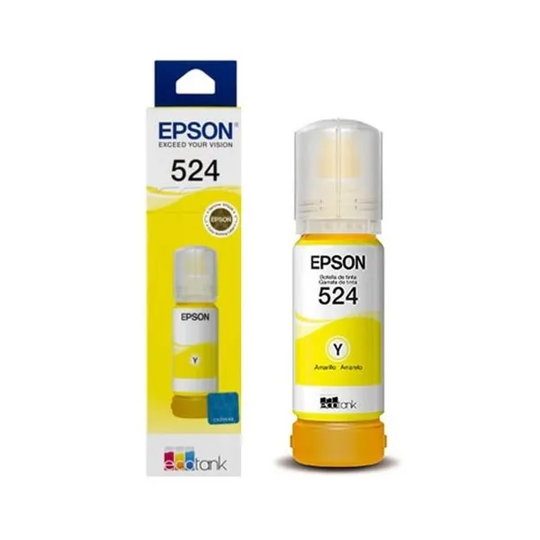 Botella de Tinta Epson T524 Amarillo
