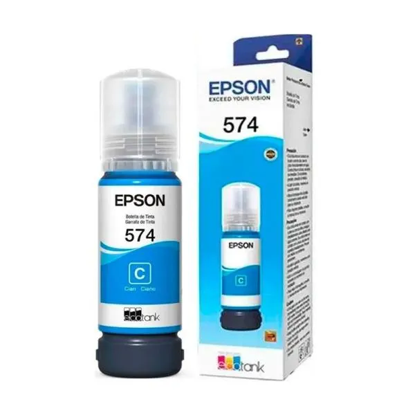 Botella de Tinta Epson T574 Cian