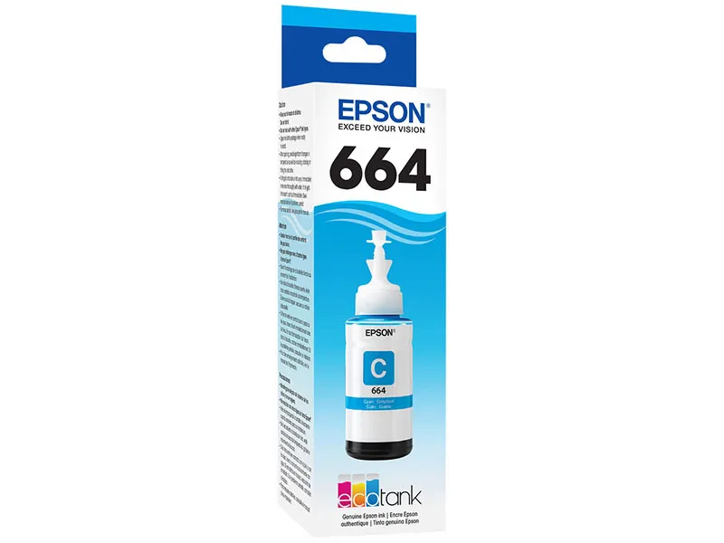 Botella de Tinta Epson T664 Cian
