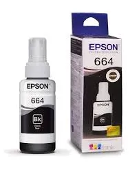 Botella de Tinta Epson T664 Negro