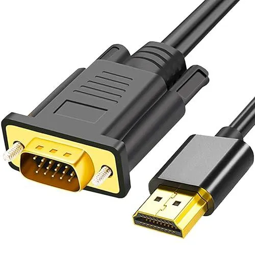 Cable HDMI AON 1.8m HDMI a VGA 4K - Conectores Gold Plated