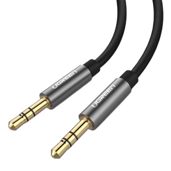 CABLE UGREEN AV119 MACHO 3.5MM A MACHO 1M 10733 NEGRO