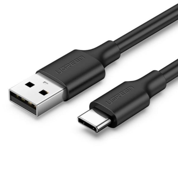 CABLE UGREEN US287 USB-A 2.0 A USB-C  1.5M 60117 NEGRO