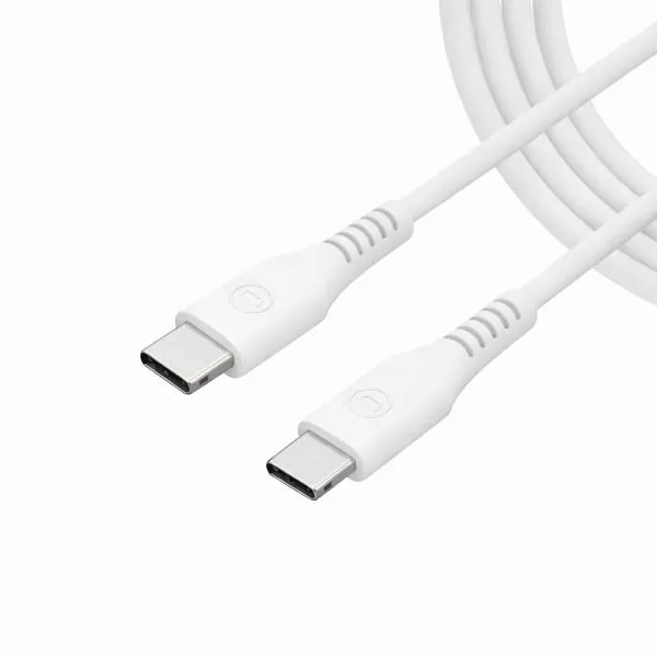 Cable USB-C 1.5m Silicona Blanco Unno Tekno