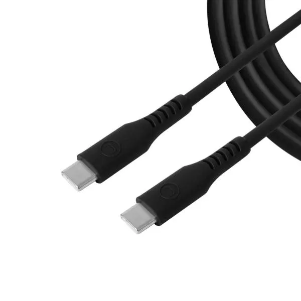 Cable USB-C 1.5m Silicona Negro Unno Tekno