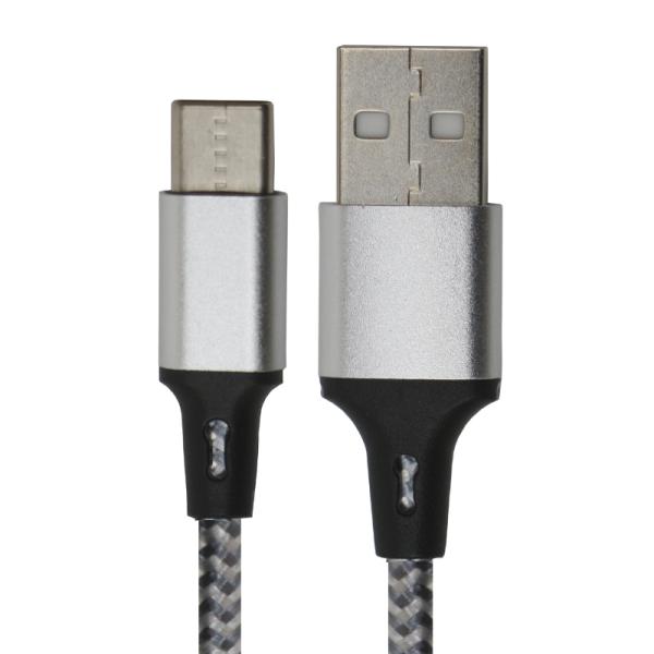 CABLE USB-C A USB-A 2.0 NOVA FAD31218002C CARGA RAPIDA 1.8M NYLON BLANCO