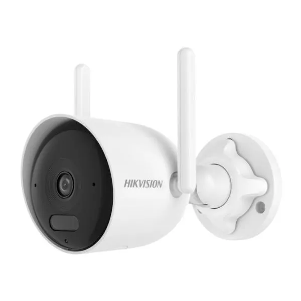 CÁMARA IP BALA HIKVISION DS-2CFW04(2.8 MM) 4MP 1440P WIFI 6 H.265/H.264 2.8 MM 30 M MICRÓFONO Y ALTAVOZ INTEGRADOS IP66 LUZ BLANCA 311330841 BLANCO