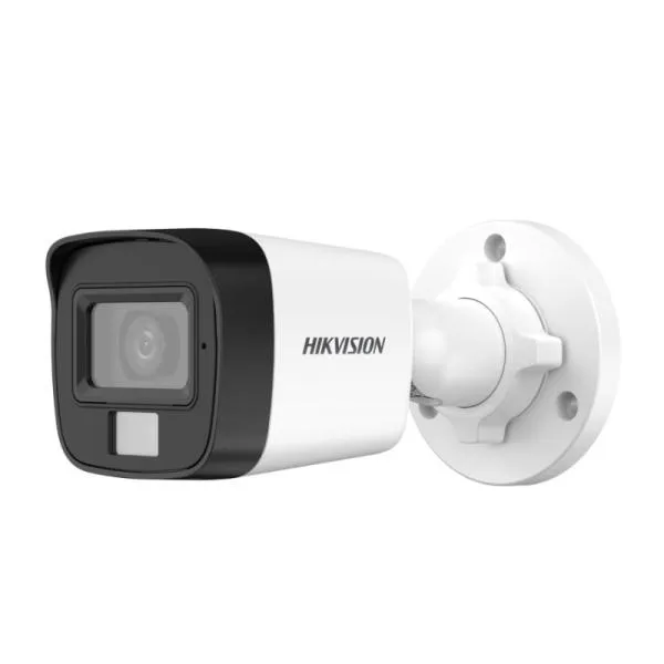 CAMARA MINI BULLET HIKVISION DS-2CE16K0T-LPFS 3K SMART HYBRID LIGHT IR HASTA 25 M Y LUZ BLANCA HASTA 20 M IP67 300513694 BLANCO