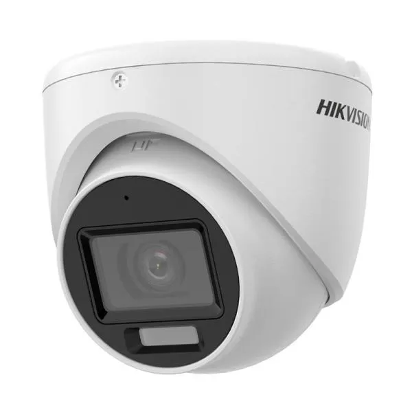 CÁMARA TURRET HIKVISION  DS-2CE76D0T-LMFS(2.8MM)(O-STD) 2 MP SMART HYBRID LIGHT IR HASTA 30 M Y LUZ BLANCA HASTA 20 M 300615440 BLANCO