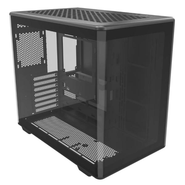 CASE COOLER MASTER ELITE 600 MID TOWER SIN VENTILACION INCLUIDA CON PANEL LATERAL Y FRONTAL E600-KGNN-S00 NEGRO