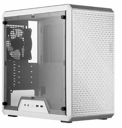 CASE COOLER MASTER MASTERBOX Q300L MINI TOWER VENTILADOR 1 DE 120MM CON PANEL LATERAL ACRÍLICO TRANSPARENTE MCB-Q300L-WANN-S00 BLANCO