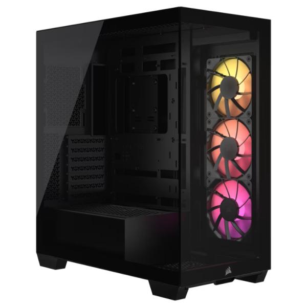 CASE CORSAIR 3500X ARGB MID TOWER VENTILADORES 3 DE 120MM CON VIDRIO LATERAL Y FRONTAL CC-9011278-WW NEGRO