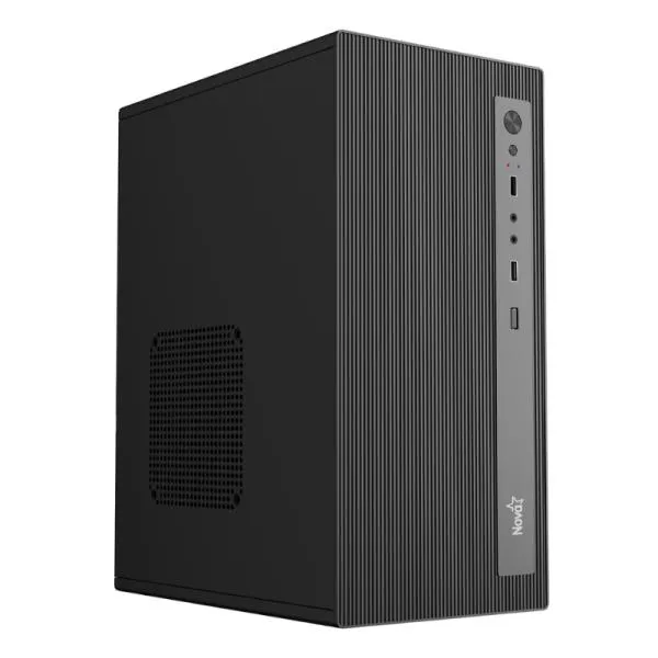 CASE NOVA CM01Z9RA001C MINI TOWER SIN VENTILACIÓN INCLUIDA CON FUENTE DE PODER 600W PE600RNF013C NEGRO