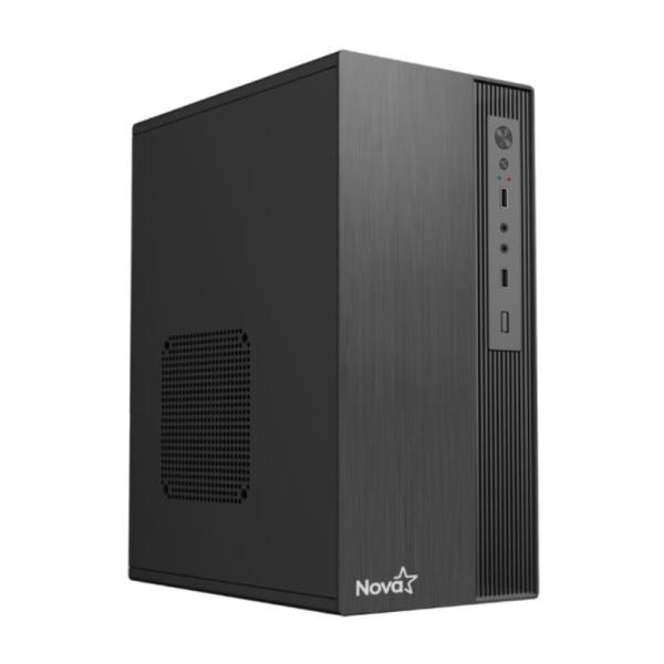 CASE NOVA CM04Z9RA001C MINI TOWER CON FUENTE DE PODER INCLUIDA 600W PE600RNF013C NEGRO