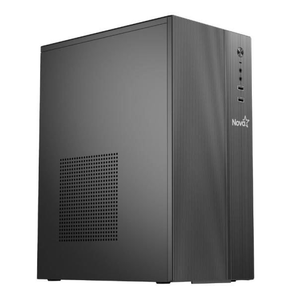 CASE NOVA MZ-588B SIN VENTILACIÓN INCLUIDA CON FUENTE DE PODER 200W E010-169 NEGRO
