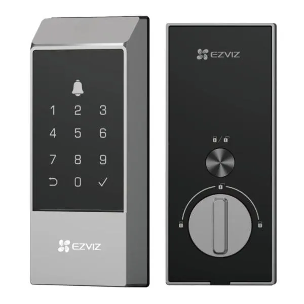 CERRADURA INTELIGENTE EZVIZ CS-DL04-R100 CODIGO HUELLA RFID WIFI 2.4 GHZ APP 310500562 NEGRO