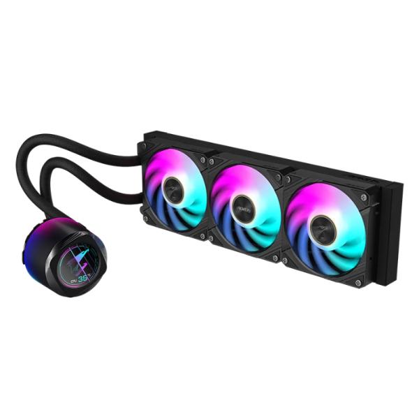 ENFRIAMIENTO LIQUIDO RGB GIGABYTE AORUS WATERFORCE X II 360MM AIO LGA1851 AM5 NEGRO