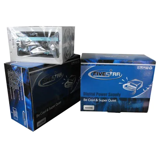 Fuente de Poder Fivestar 600W ATX 20+4 Pin SATA