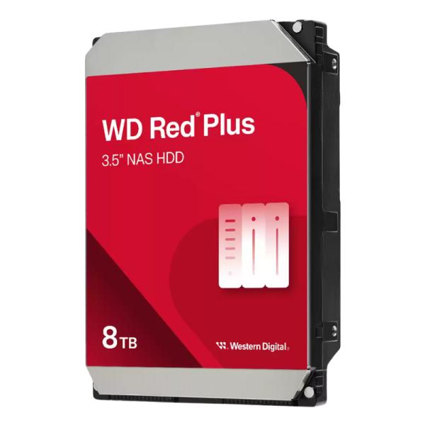 HD INTERNO 8TB WESTERN DIGITAL RED PLUS WD80EFPX 3.5 PULG SATA III 5640 RPM CMR / NAS RAID