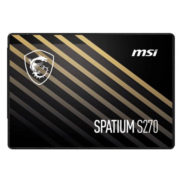 HD INTERNO SOLIDO 480GB MSI SPATIUM S270 2.5 PULG SATA III 500MB/S / 450MB/S S78-440E350-P83 NEGRO