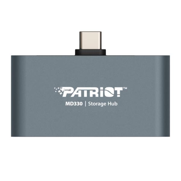 HUB CON ALMACENAMIENTO PATRIOT MOBILE MD330 USB-C 3.2 GEN 1 HDMI 4K 512GB PMD512GH013 GRIS