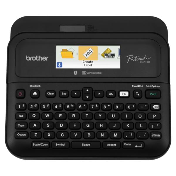 IMPRESORA ROTULADORA BROTHER PTD610BT TT USB / BLUETOOTH NEGRO