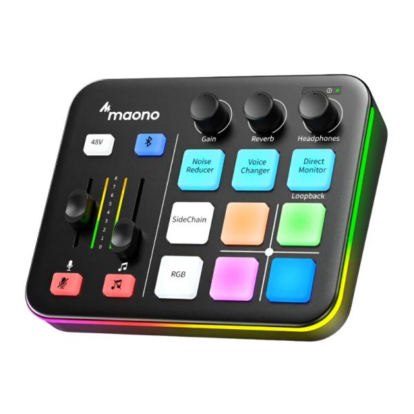 INTERFAZ DE AUDIO MAONO G1 NEO RGB BLUETOOTH USB NEGRO