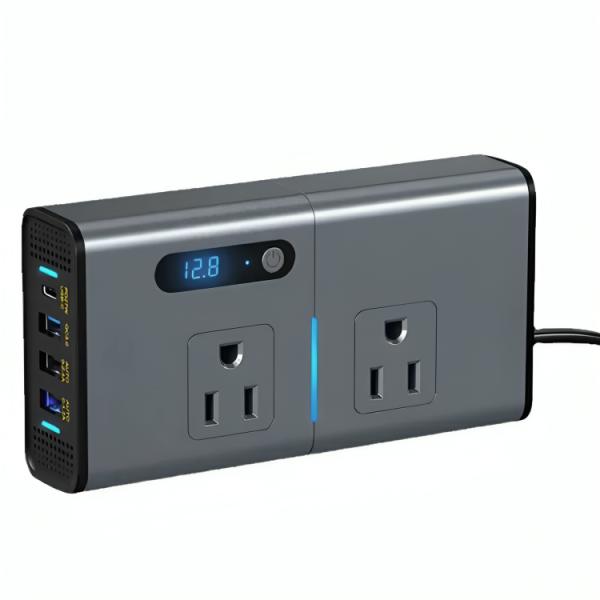 INVERSOR DE POTENCIA CDP XVU212 200W 12V / 110V 2 SALIDAS GRIS