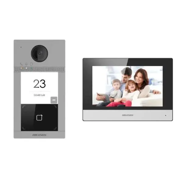 KIT VIDEO PORTERO CONTROL DE ACCESO IP HIKVISION DS-KIS604-P C-O-STD 305303808
