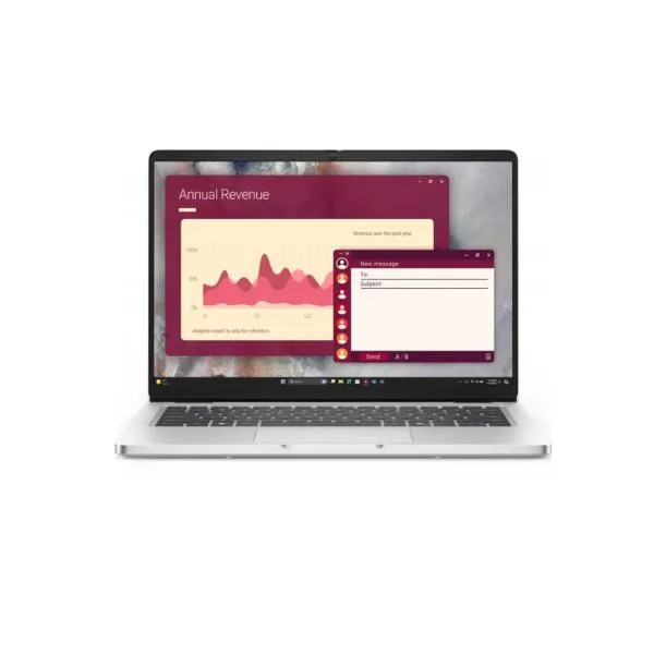 Laptop Dell Pro 14 PC14250 Ultra 5 235U 16GB 512GB SSD 14" FHD+ WiFi 6E Windows 11 Pro Teclado Español Silver