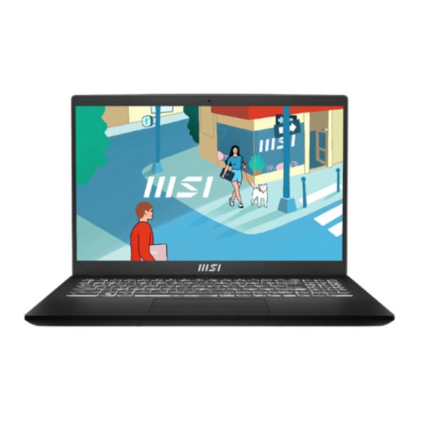 LAPTOP MSI MODERN 15 B7M-438CR 15.6 PULG RYZEN 5 7430U 16GB DDR4 512GB SSD WIN 11 HOME ESPAÑOL 9S7-15HK12-438 NEGRO