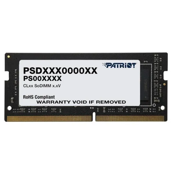 MEMORIA RAM LAPTOP 16GB PATRIOT PSD516G560081S SL DDR5 5600MHZ CL46 1.1V NEGRO
