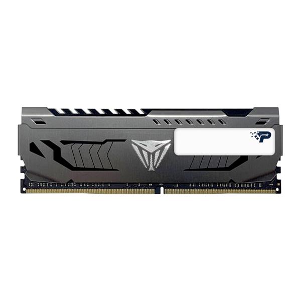 MEMORIA RAM PC 16GB PATRIOT PVS416G320C6 V4S DDR4 3200 MHZ CL16 1.35 V VIPER 4 STEEL. DISIPADOR ALUMINIO. XMP 2.0 DIMM 288 PINES NEGRO