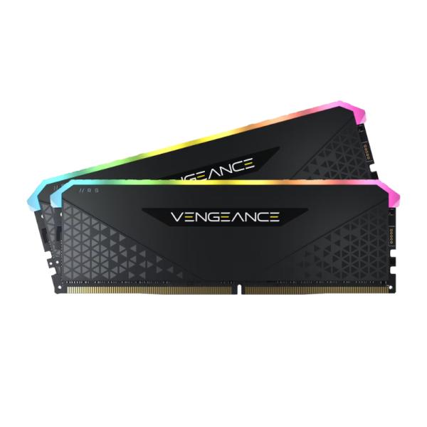 MEMORIA RAM PC 32GB (2X16GB) CORSAIR VENGEANCE RGB RS DDR4 3200MHZ CL16 1.35V CMG32GX4M2E3200C16 NEGRO