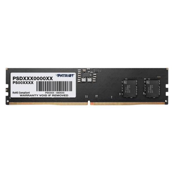 MEMORIA RAM PC 32GB PATRIOT SIGNATURE LINE PSD532G56002 DDR5 5600 MHZ CL46 1.1 V SIN DISIPADOR DIMM 288 PINES NEGRO