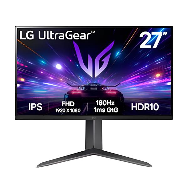 MONITOR 27 PULG GAMING LG ULTRAGEAR FHD IPS 1920 x1080 180Hz 1MS NEGRO 27GS65F-B