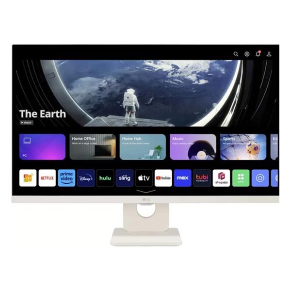 MONITOR 32 PULG LG 32SR50F-W 1920 x 1080 5MS 60Hz HDMI USB FHD IPS WITH WEBOS SMART
