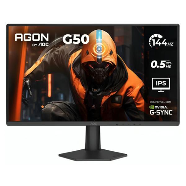 MONITOR AOC 24G50F 24 PULG PLANA FULL HD 1920 X 1080 144 HZ  LCD HDMI / DISPLAYPORT NEGRO