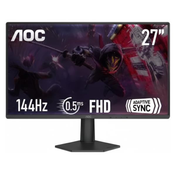MONITOR AOC 27G50F 27 PULG PLANA FULL HD 1920 X 1080 144 HZ LCD  HDMI / DISPLAYPORT / G-SYNC COMPATIBLE / FREESYNC NEGRO