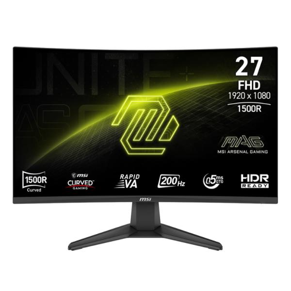 MONITOR MSI MAG 276CF E20 27 PULG  CURVO 1920 X 1080  200 HZ  ANTI-GLARE  HDMI Y DP  9S6-3CE11M-045